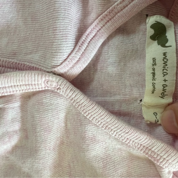 Monica + Andy 0-3month button romper - Picture 2 of 2